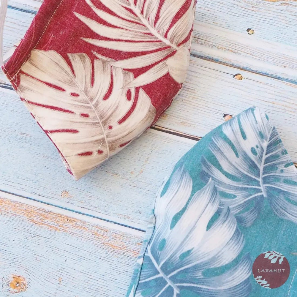 Hawaiian Face Mask • Red Olomana – Authentic Hawaiian Face Mask by Lavahut