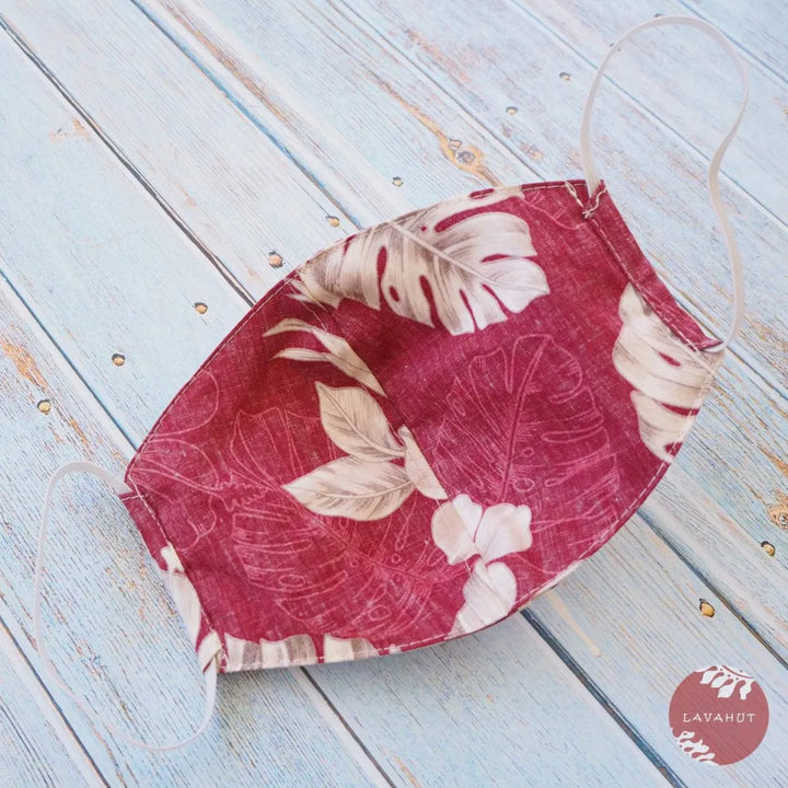 Hawaiian Face Mask ?? Red Olomana - Made in Hawaii