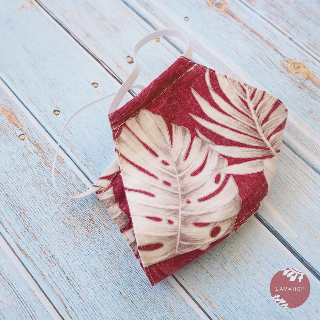 Hawaiian Face Mask • Red Olomana - Made in Hawaii