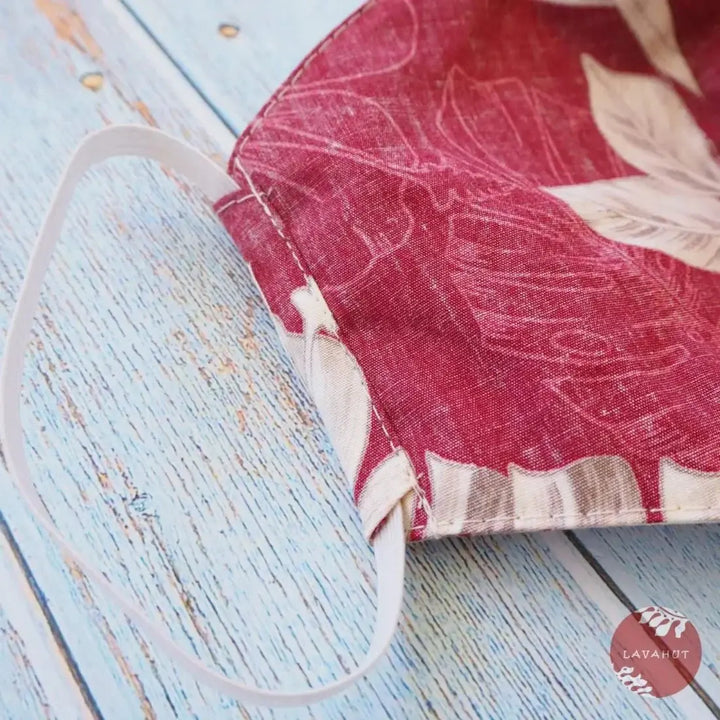 Hawaiian Face Mask • Red Olomana - Made in Hawaii