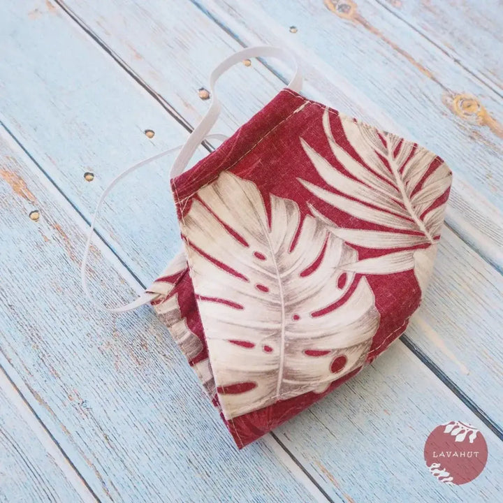 Hawaiian Face Mask • Red Olomana - Made in Hawaii