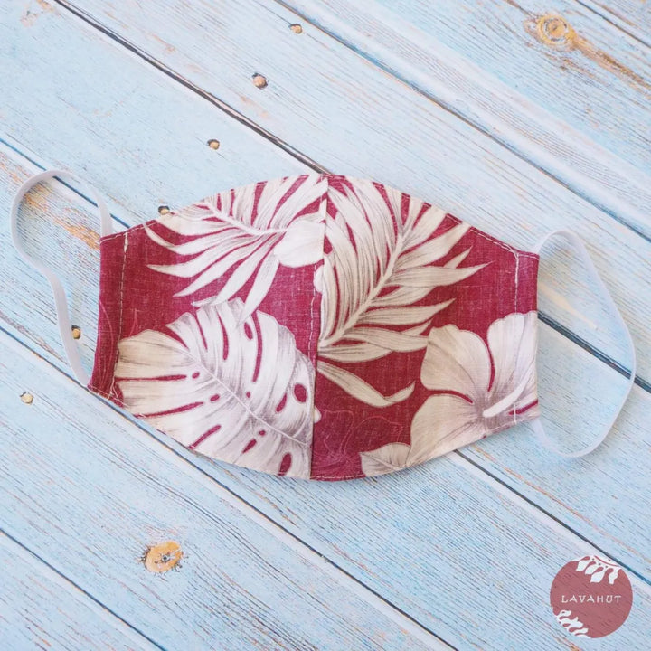 Hawaiian Face Mask ?? Red Olomana - Made in Hawaii