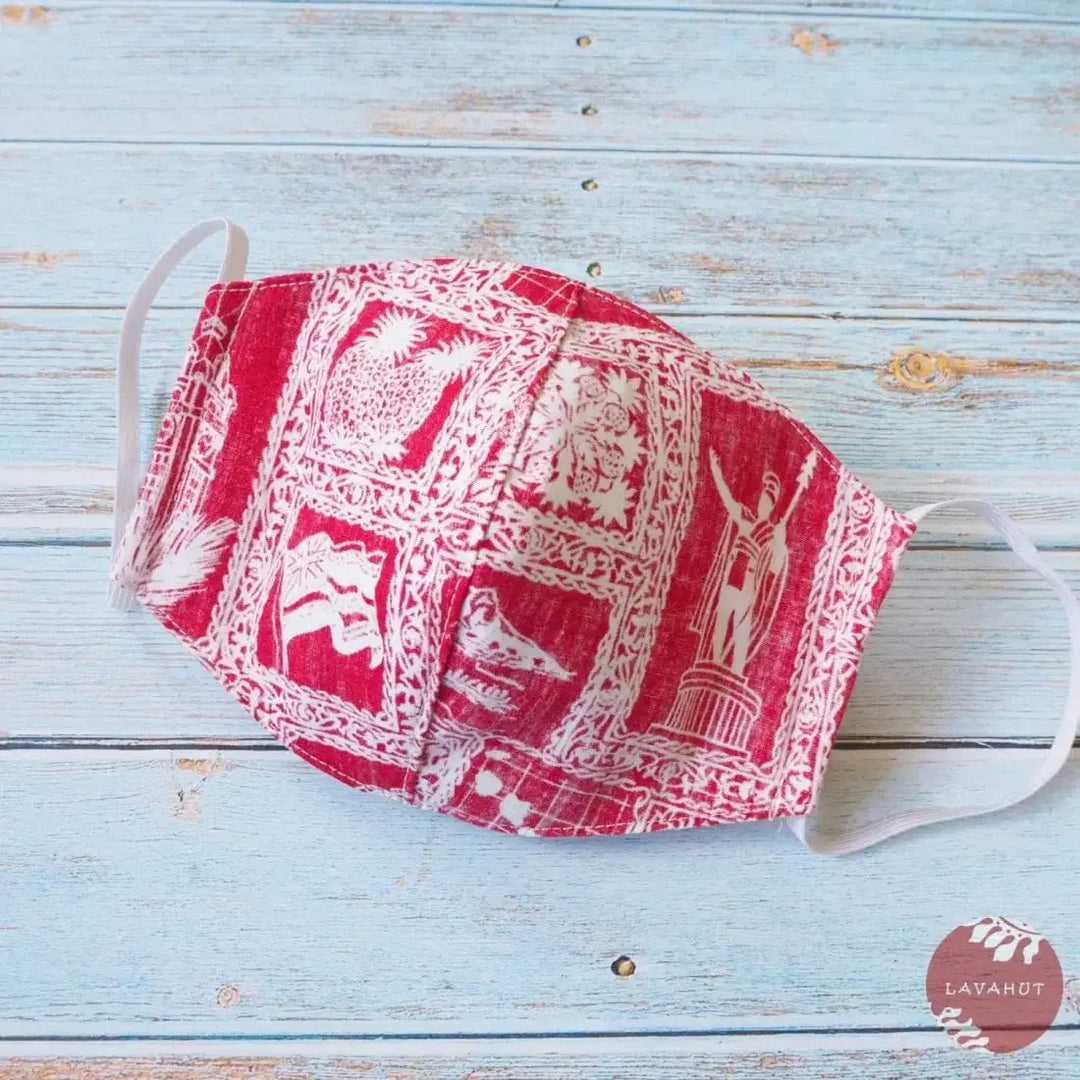Hawaiian Face Mask • Red Statehood - Made in Hawaii