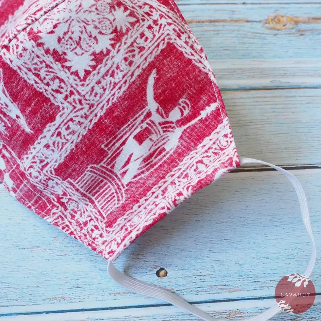 Hawaiian Face Mask • Red Statehood - Made in Hawaii