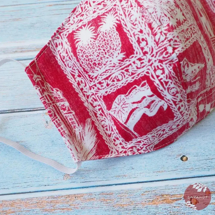 Hawaiian Face Mask • Red Statehood - Made in Hawaii