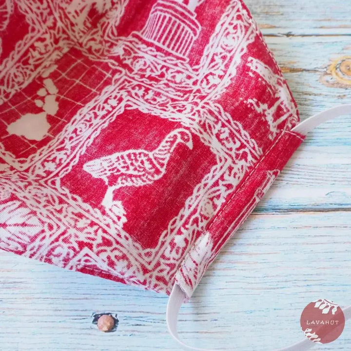 Hawaiian Face Mask • Red Statehood - Made in Hawaii