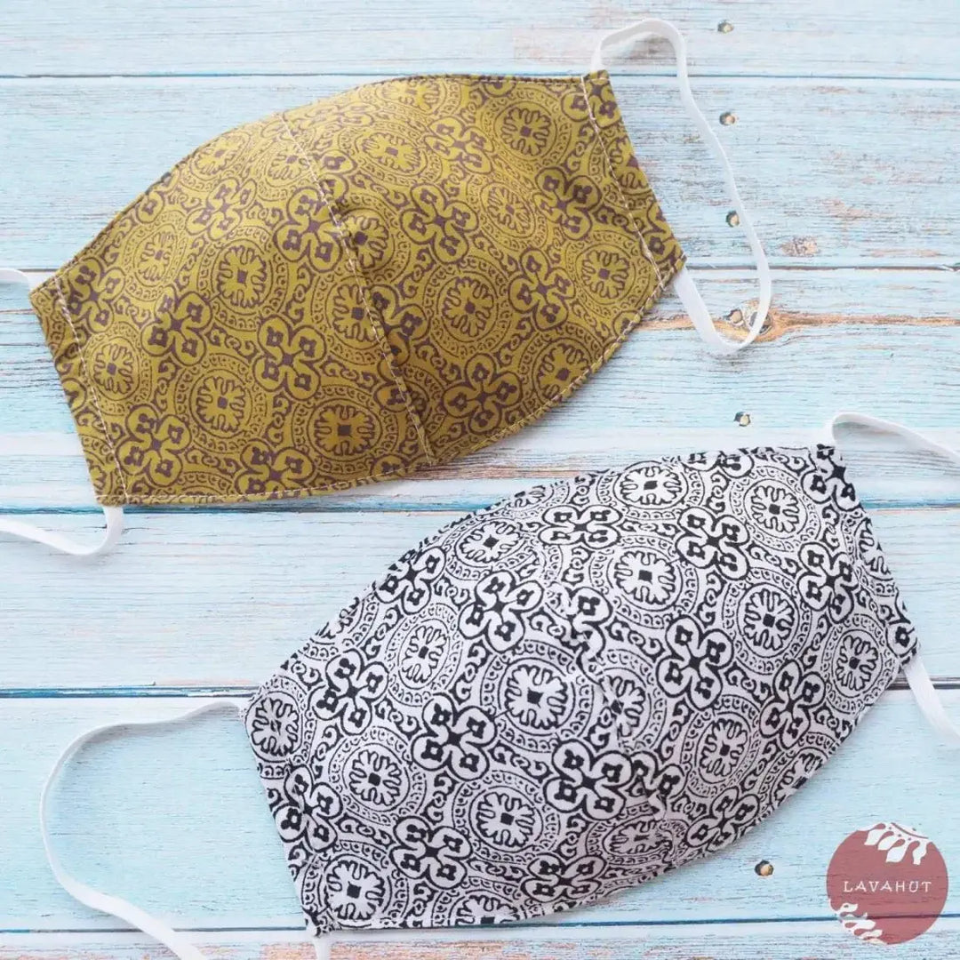 Hawaiian Face Mask • White Clover - Made in Hawaii