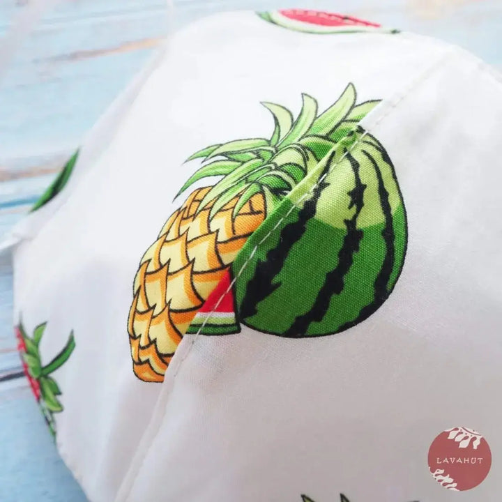 Hawaiian Face Mask • White Fruity - Made in Hawaii