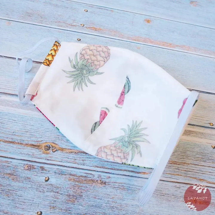 Hawaiian Face Mask • White Fruity - Made in Hawaii