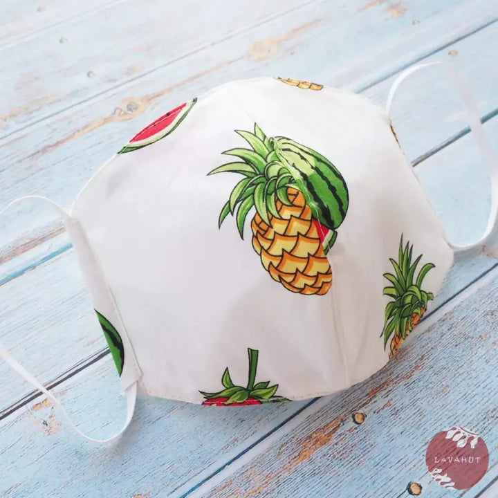 Hawaiian Face Mask • White Fruity - Made in Hawaii
