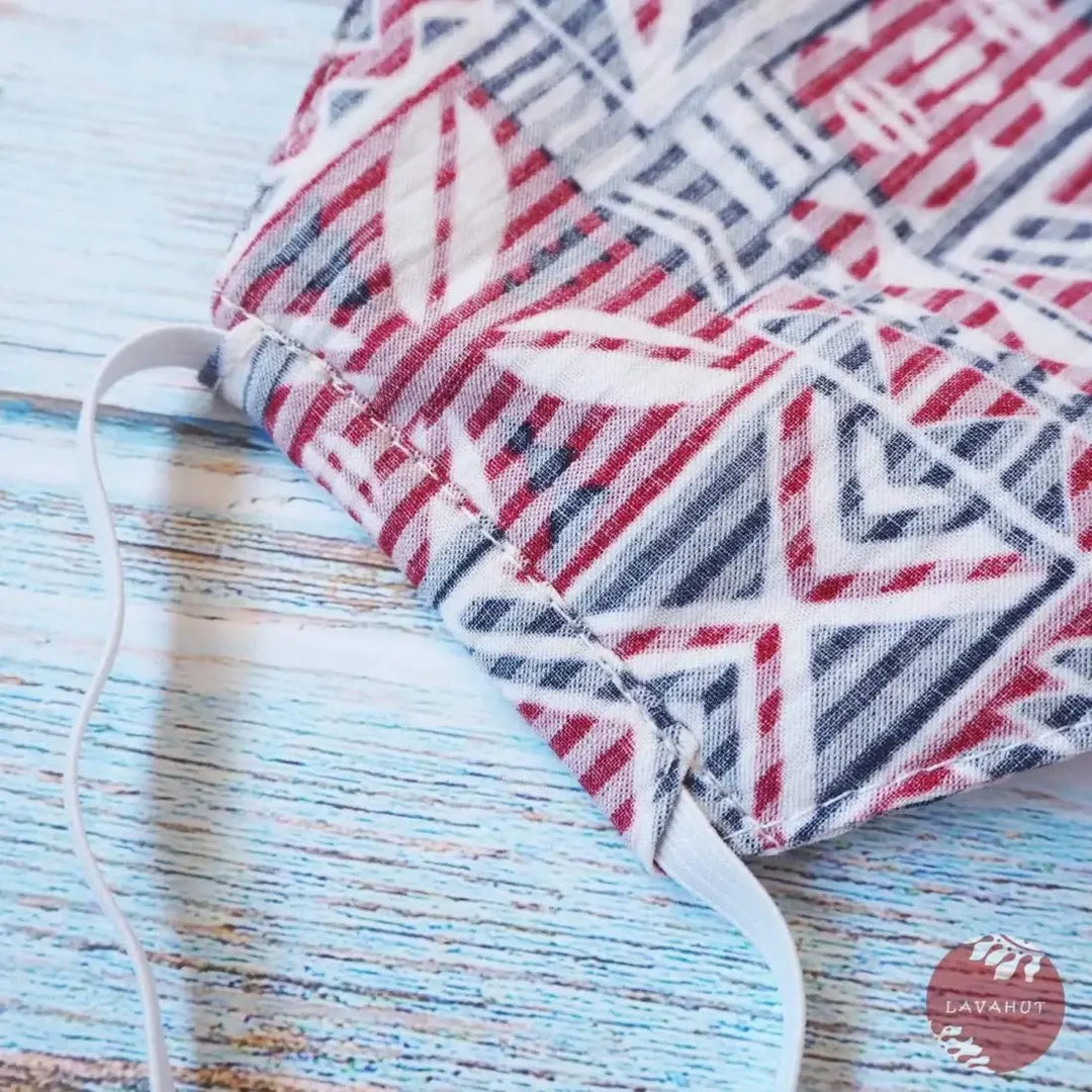 Hawaiian Face Mask • White Iolani - Made in Hawaii