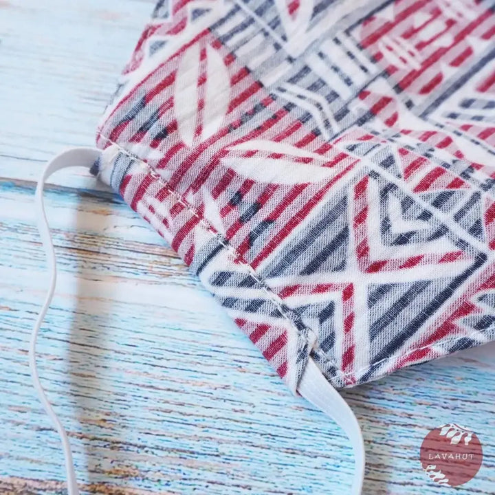 Hawaiian Face Mask • White Iolani - Made in Hawaii