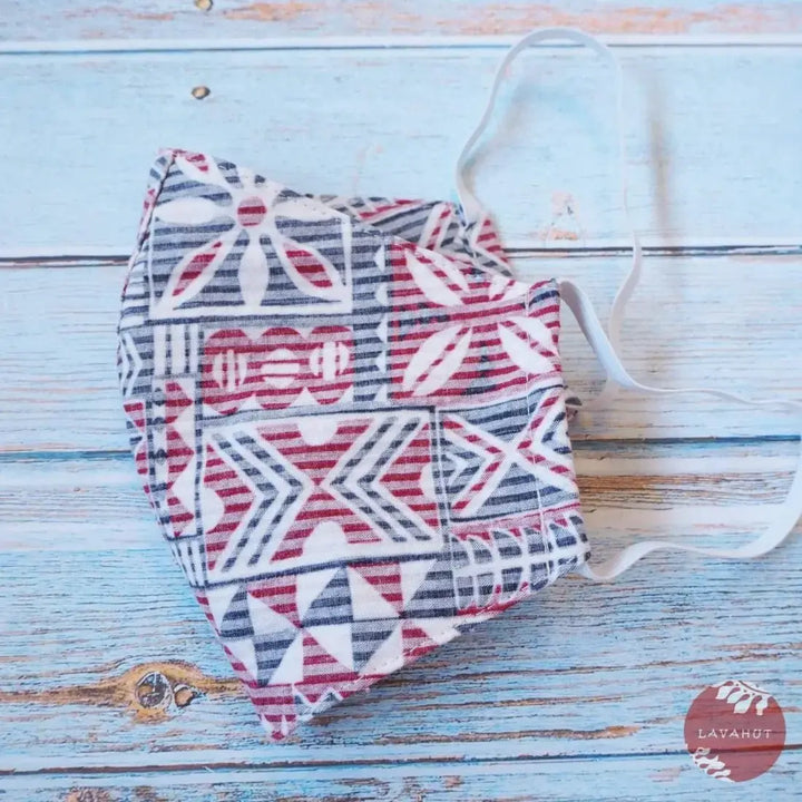 Hawaiian Face Mask • White Iolani - Made in Hawaii