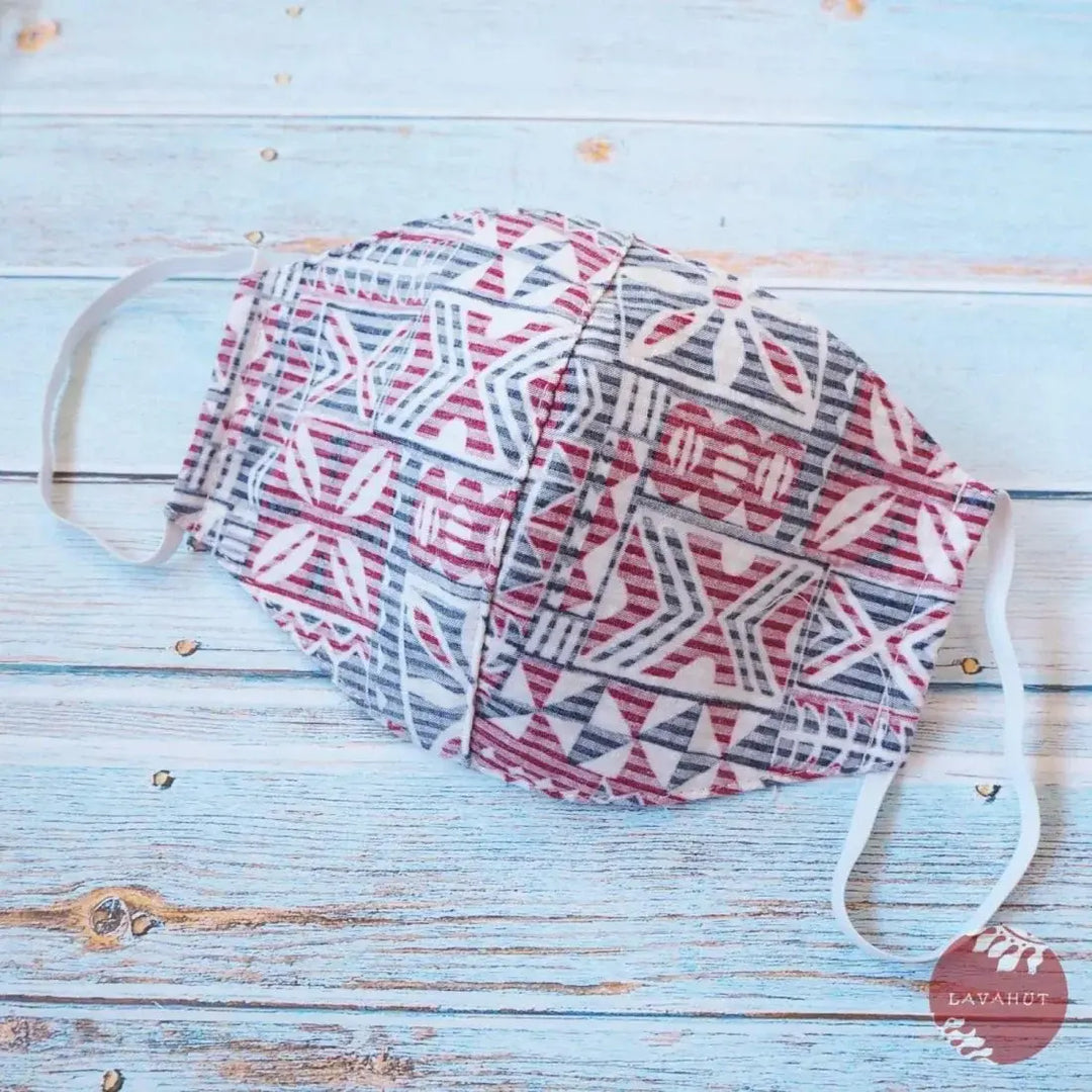 Hawaiian Face Mask • White Iolani - Made in Hawaii