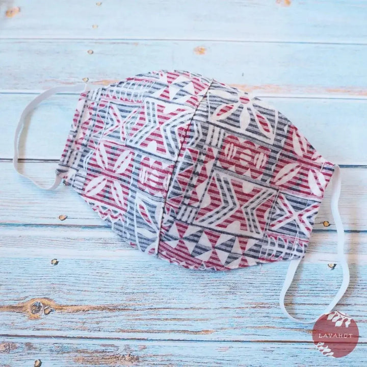 Hawaiian Face Mask • White Iolani - Made in Hawaii