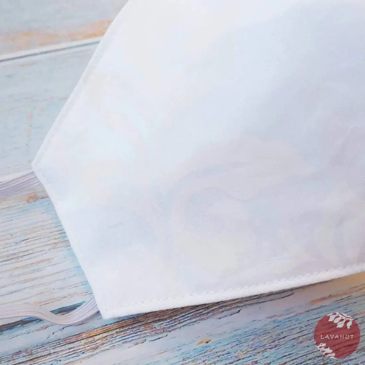 Hawaiian Face Mask • White Makamae - Made in Hawaii