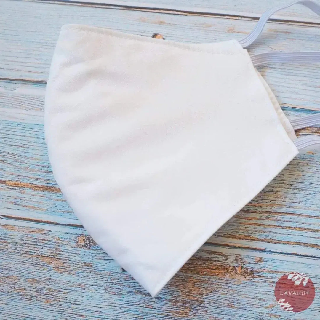 Hawaiian Face Mask • White Makamae - Made in Hawaii