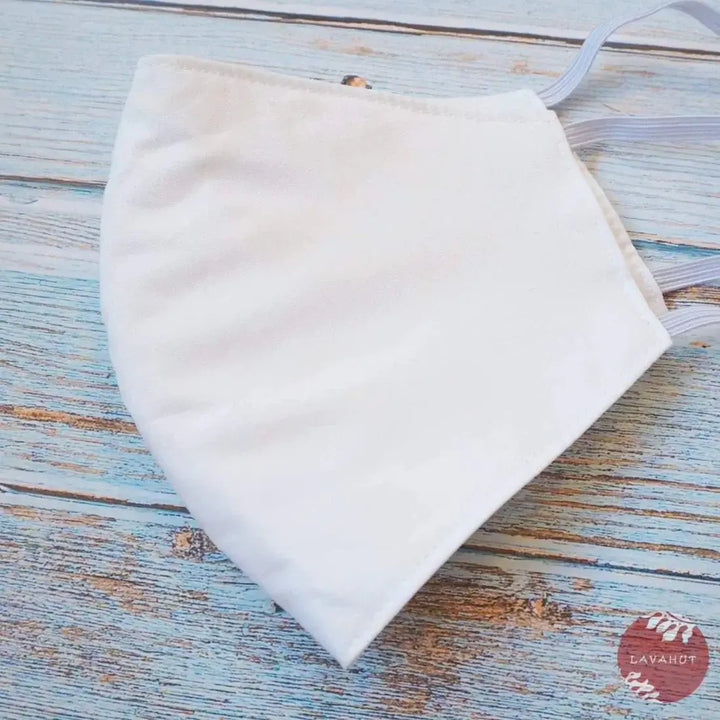 Hawaiian Face Mask • White Makamae - Made in Hawaii