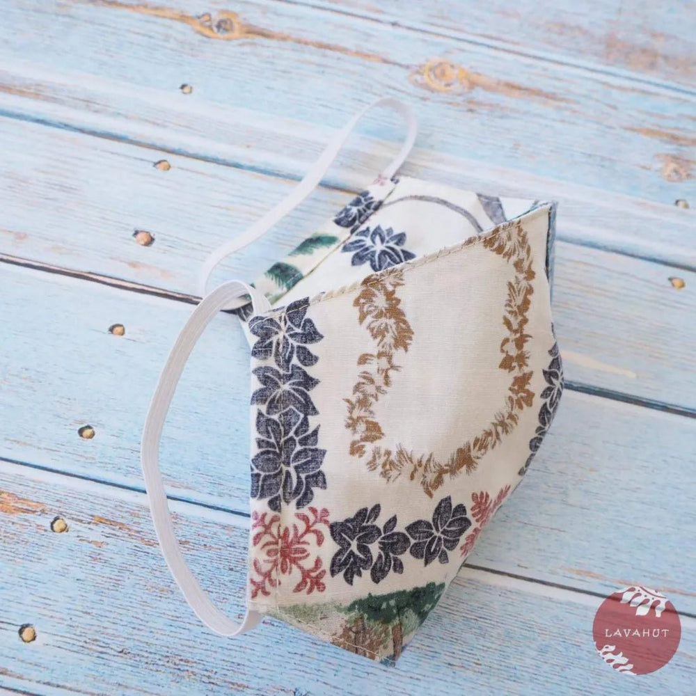 Hawaiian Face Mask • White Moana – Authentic Hawaiian Face Mask by Lavahut