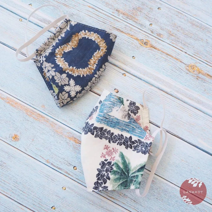 Hawaiian Face Mask • White Moana – Authentic Hawaiian Face Mask by Lavahut