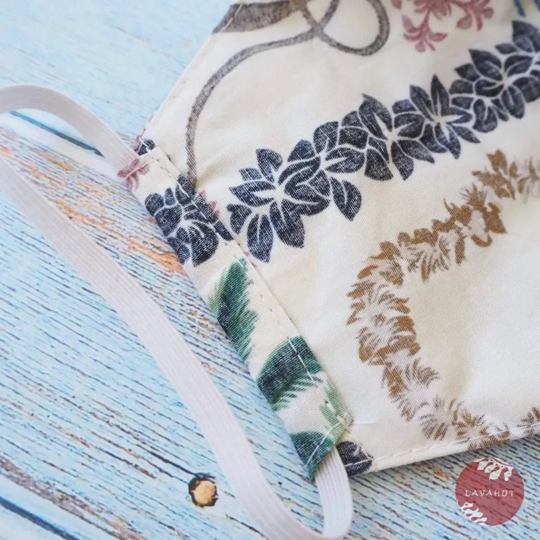 Hawaiian Face Mask • White Moana - Made in Hawaii