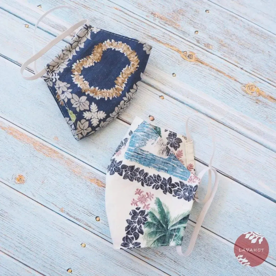 Hawaiian Face Mask • White Moana - Made in Hawaii