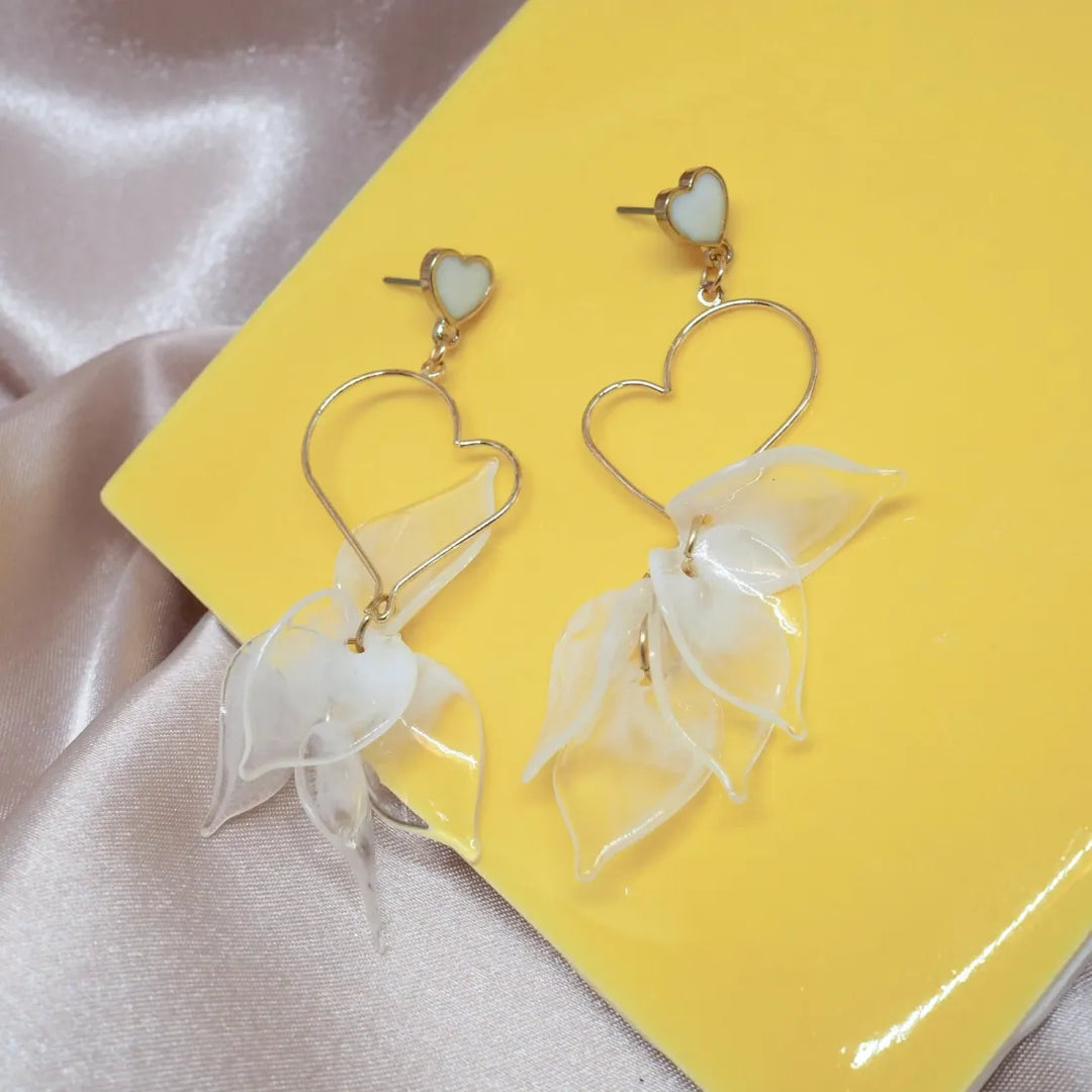 Heart Drop Earrings - Made in Hawaii