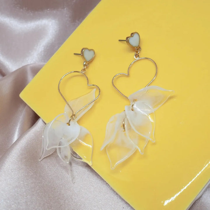 Heart Drop Earrings - Made in Hawaii