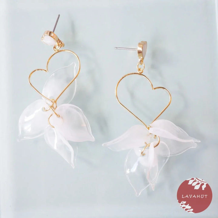 Heart Drop Earrings - Made in Hawaii