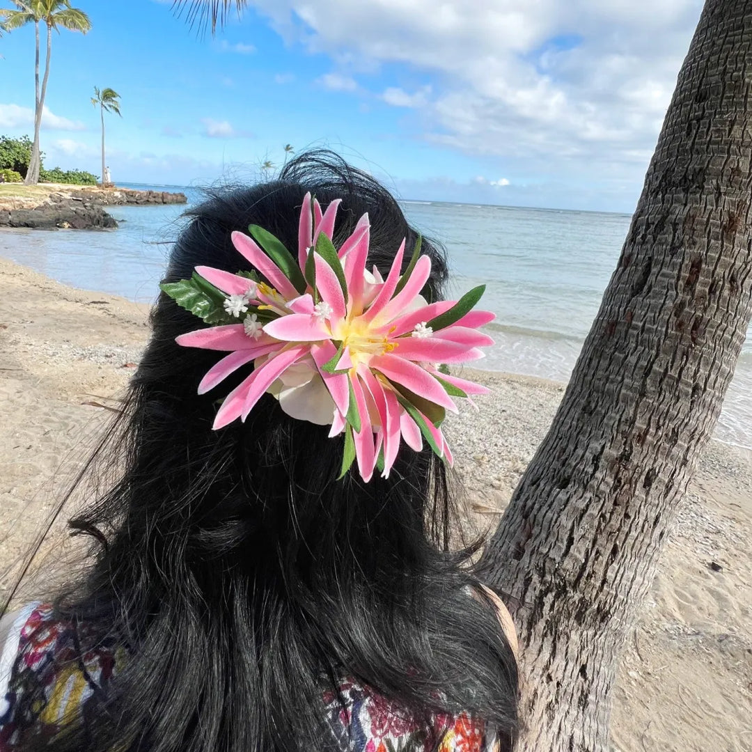 Heavenly Hawaiian Flower Hair Clip - Made in Hawaii