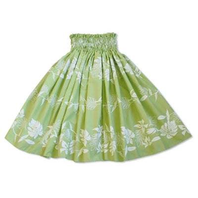 Heliconia Green Single Pa’u Hawaiian Hula Skirt - Made In Hawaii