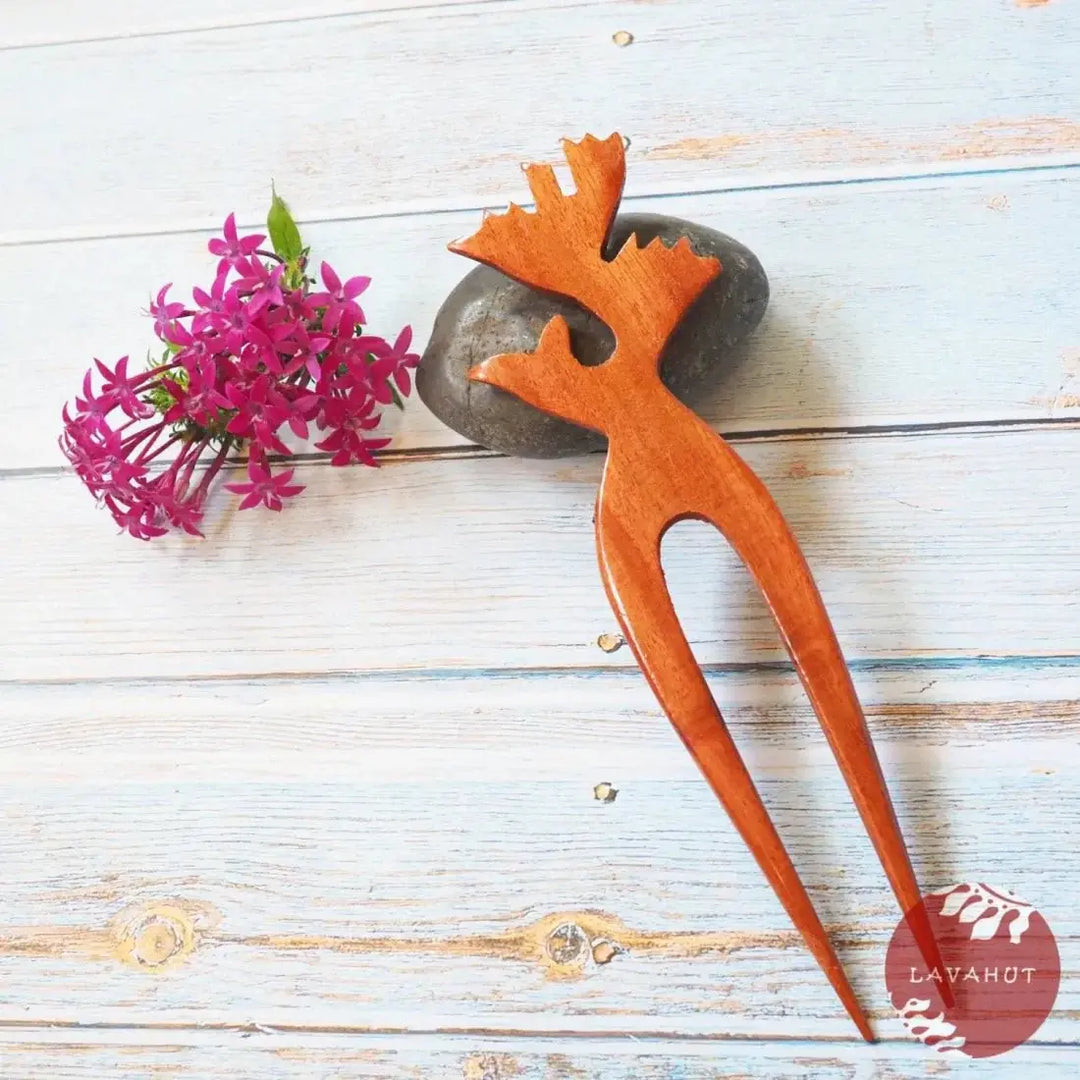 Heliconia Hair Bun Stick - Made in Hawaii