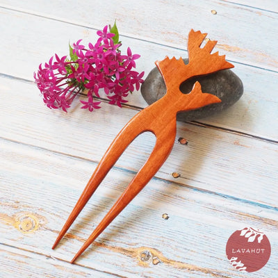 Heliconia Hair Bun Stick - Made In Hawaii