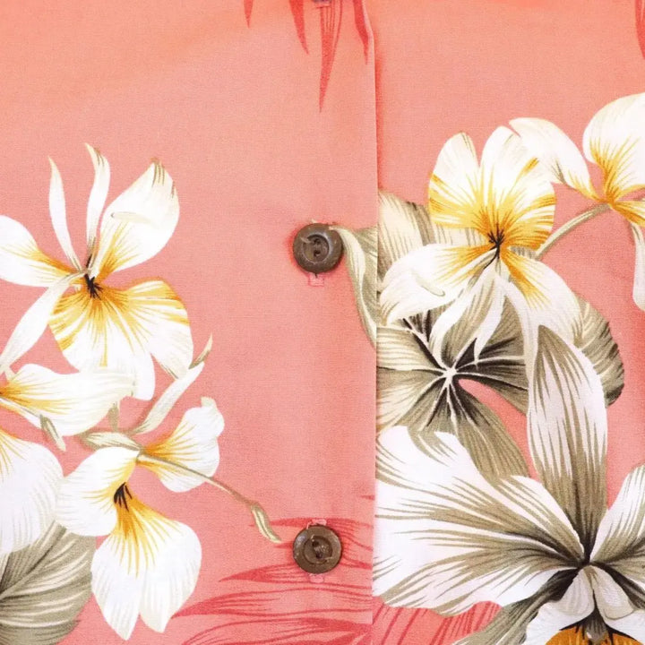Hibiscus Joy Pink Women’s Hawaiian Cotton Shirt - Made in Hawaii