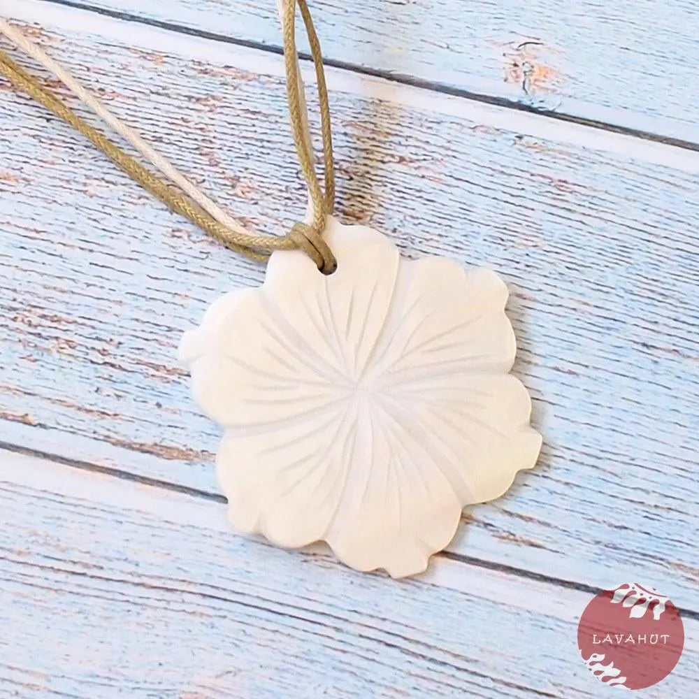 Hibiscus Mother of Pearl Hawaiian Necklace - Made in Hawaii