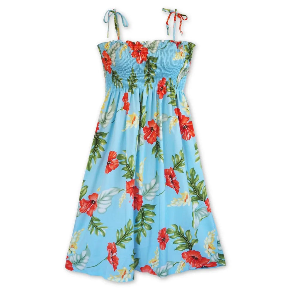 Honeymoon Blue Moonkiss Hawaiian Dress - Made in Hawaii