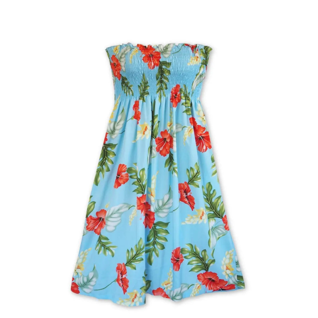 Honeymoon Blue Moonkiss Hawaiian Dress - Made in Hawaii