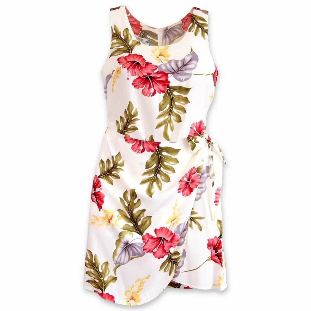 Honeymoon Cream Honi Hawaiian Dress – Authentic Hawaiian Women's Dress by Lavahut
