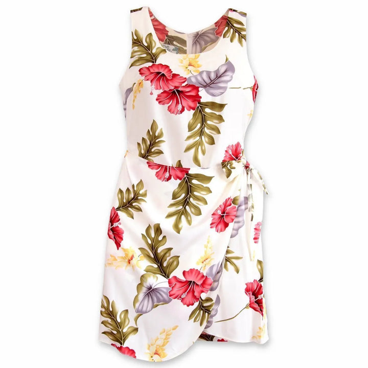 Honeymoon Cream Honi Hawaiian Dress - Made in Hawaii