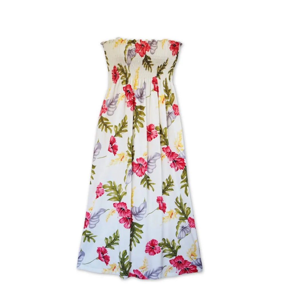 Honeymoon Cream Maxi Hawaiian Dress - Made in Hawaii