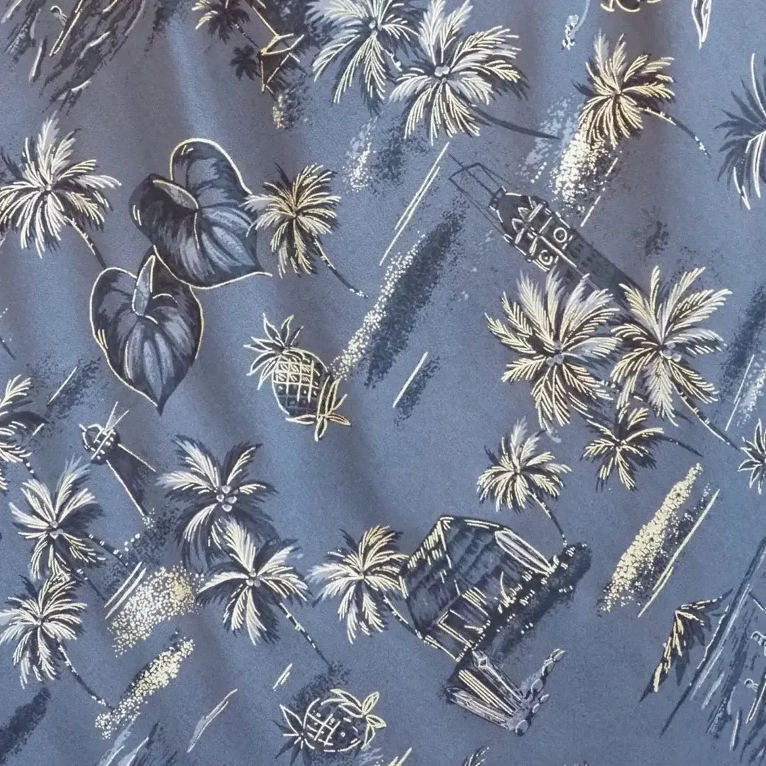 Honolulu Grey Xoxo Hawaiian Dress Made in Hawaii