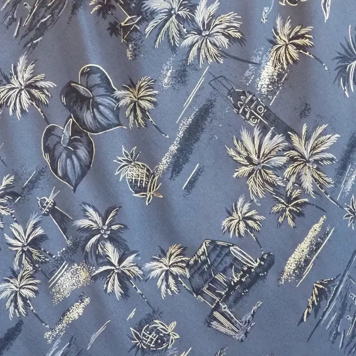 Honolulu Grey Xoxo Hawaiian Dress Made in Hawaii