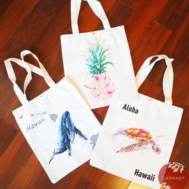 Honu ??urtle’ Eco Canvas Bag - Made in Hawaii