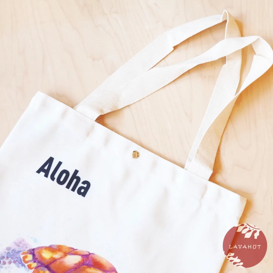 Honu ?Turtle’ Eco Canvas Bag - Made in Hawaii