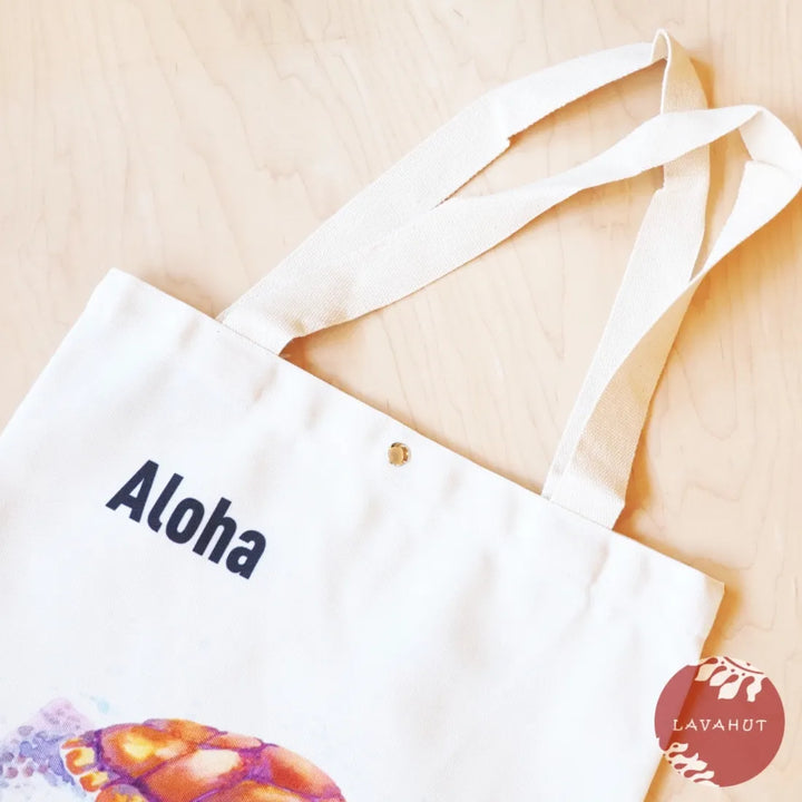 Honu ??urtle’ Eco Canvas Bag - Made in Hawaii