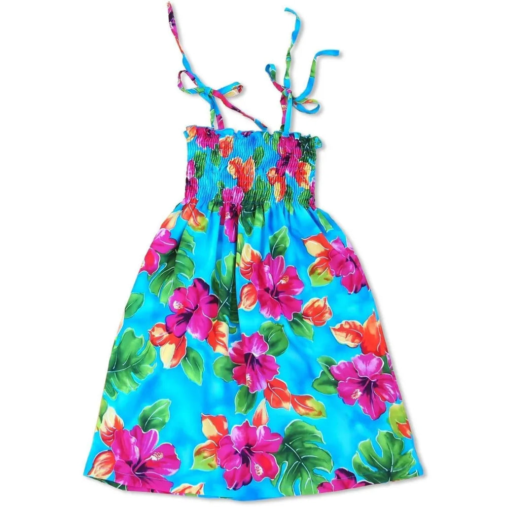 Hoopla Blue Sunkiss Hawaiian Girl Dress - Made in Hawaii