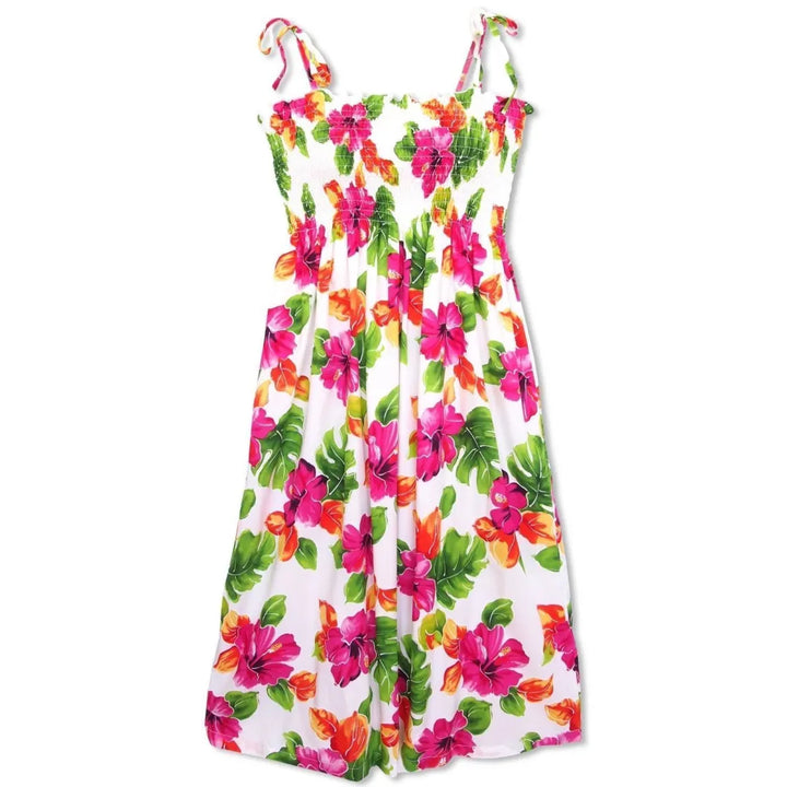 Hoopla White Moonkiss Hawaiian Dress - Made in Hawaii