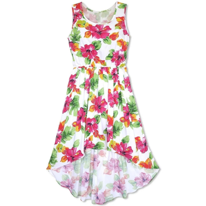 Hoopla White Sassy Hawaiian Dress - Made in Hawaii