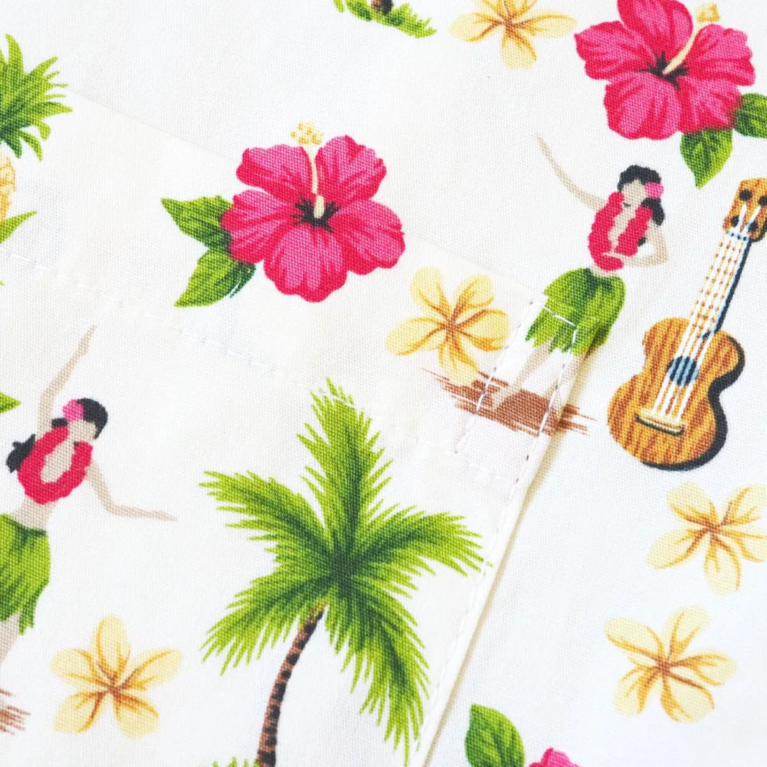 Hula Dream Cream Hawaiian Cotton Shirt - Made In Hawaii