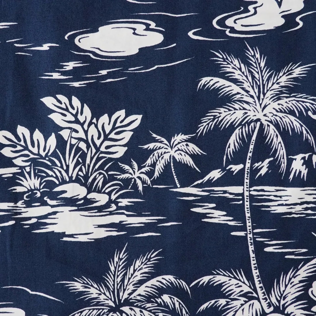 Island Navy Hawaiian Boy Shirt - Made in Hawaii